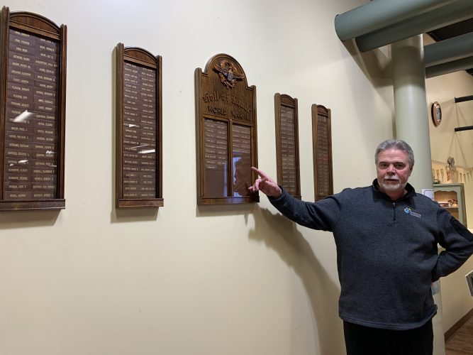 World War II Wall of Honor  Installed at St. Alphonsus Church